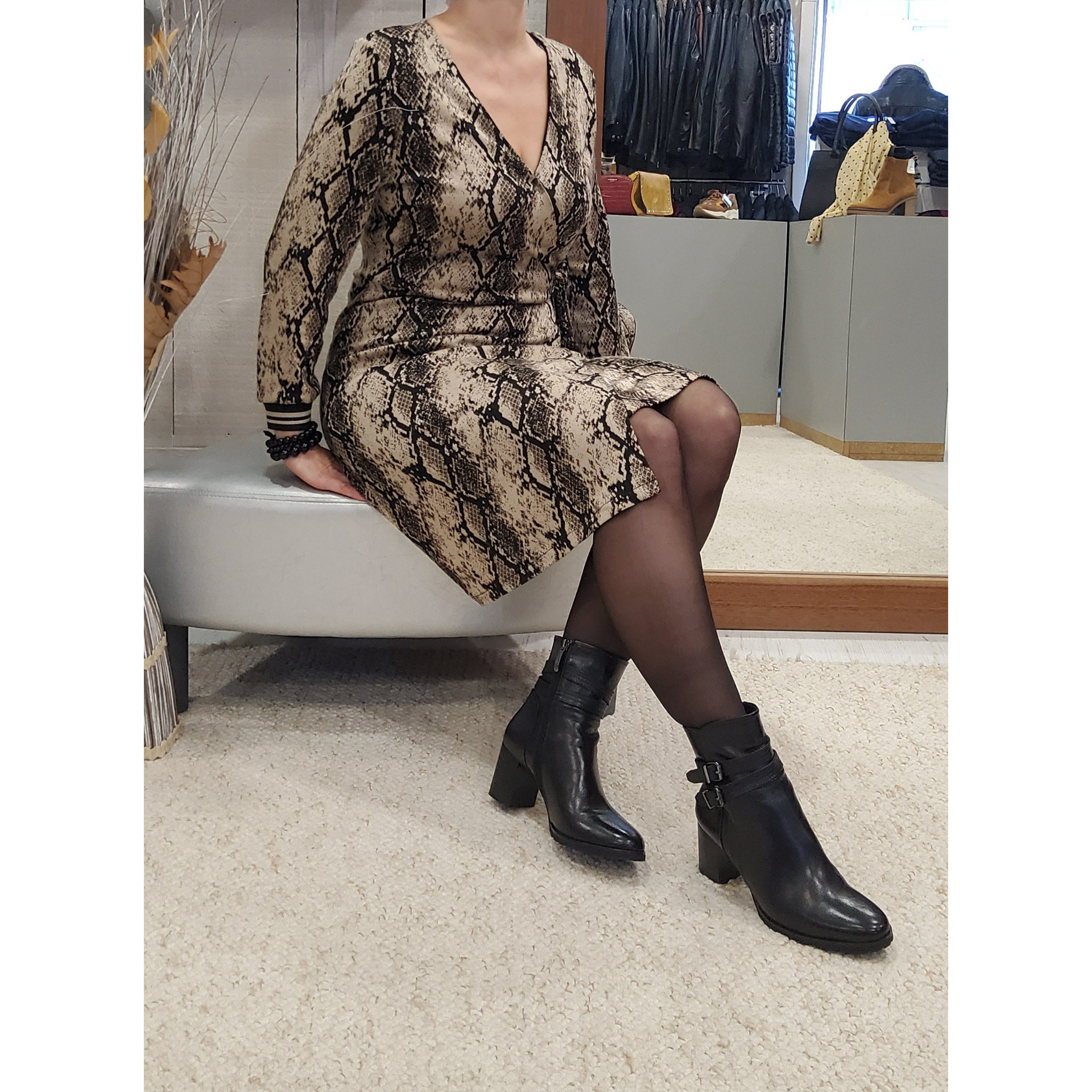 Robe imprimé online serpent h&m